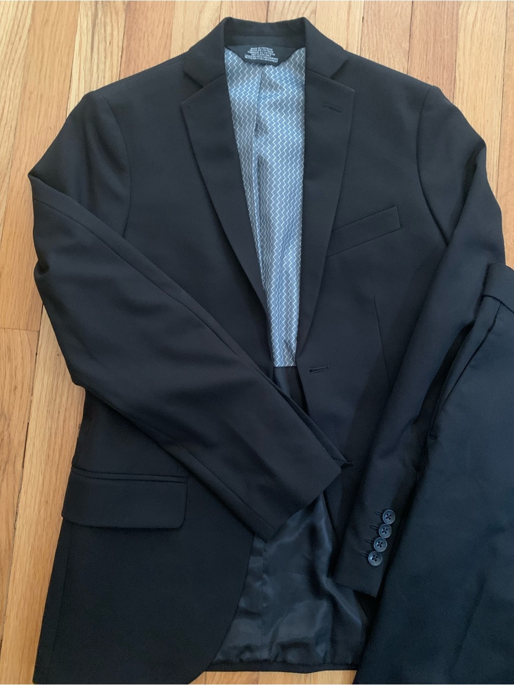 Haggar Black slim Single-Breasted Men's Blazer and slim fit pants 29x30
